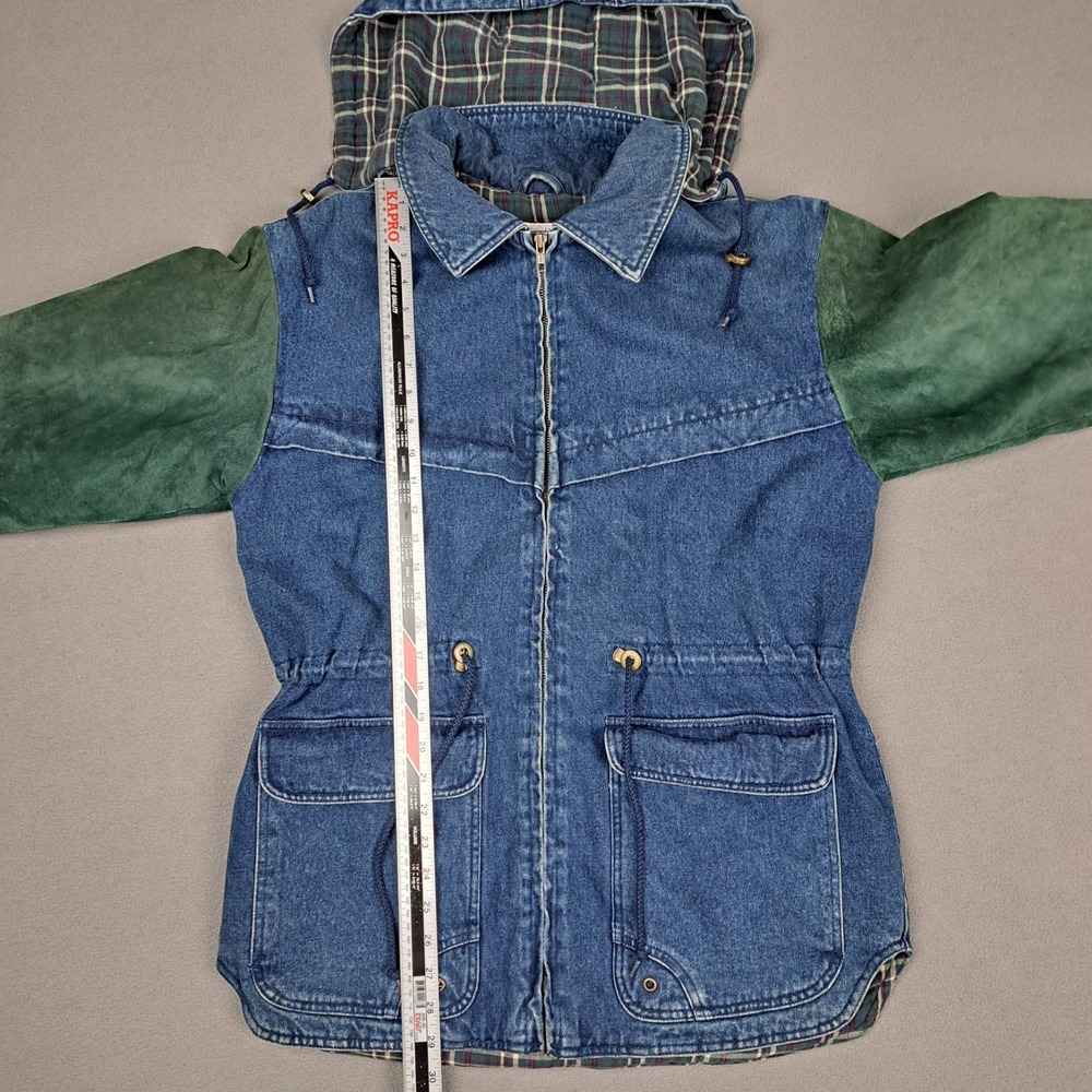 Vintage Arizona Jeans Denim Jacket Mens Medium Suede Blanket Lined Limited Heavy - Picture 8 of 15